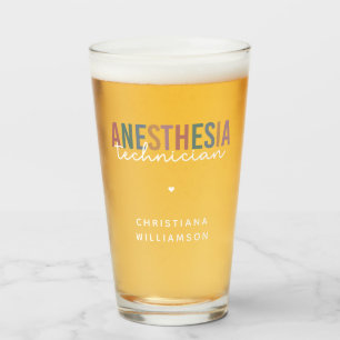 Custom Anaesthesia Technician Retro Anaesthetic Te Glass
