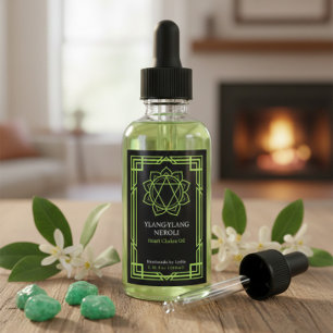 Custom Anahata Heart Chakra Essential Oil Label