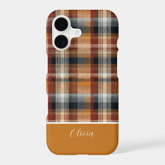 Custom and Cozy Winter Gingham Plaid Pattern (Back)