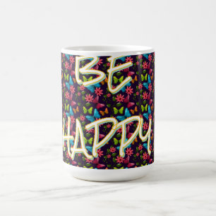 Custom and personalised Colourful Butterfly  Coffee Mug