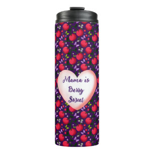 Custom and personalised Cute Cherry Butterfly Thermal Tumbler