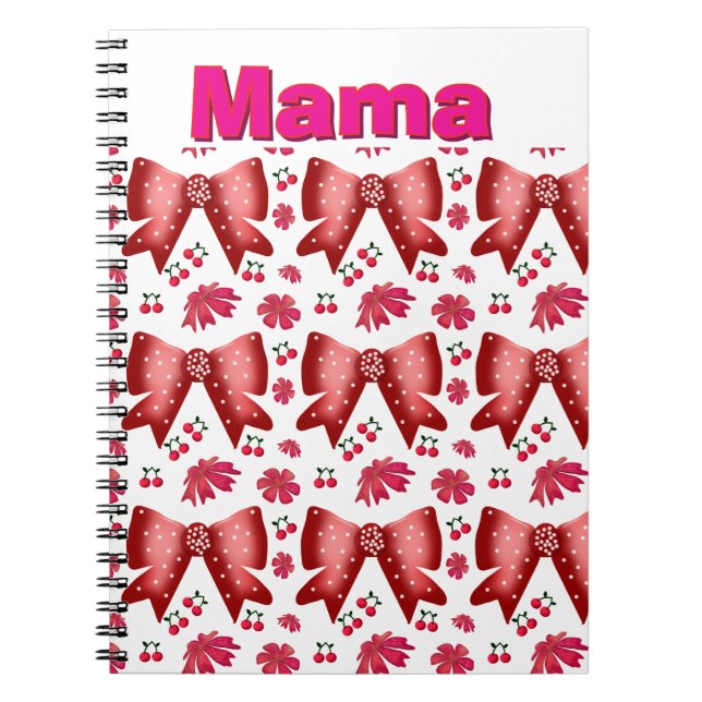 Custom and personalised Cute Coquette Gift Notebook (Front)