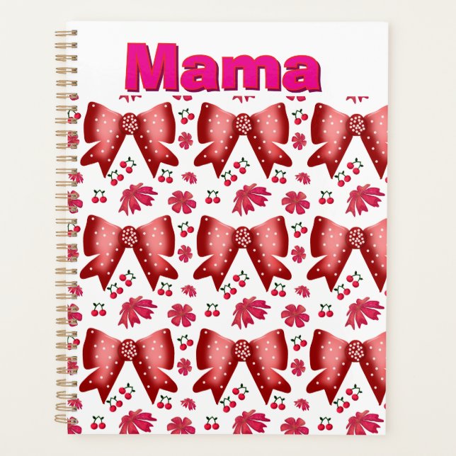Custom and personalised Cute Coquette Gift Planner (Front)