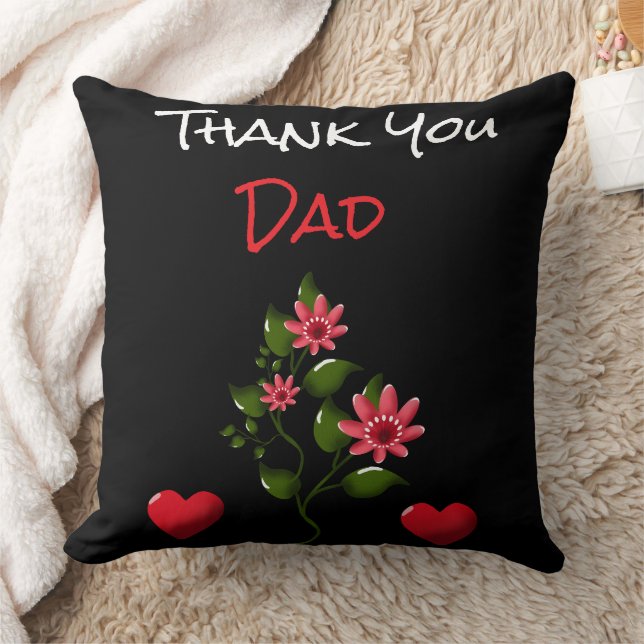 Custom and personalised floral gift  cushion (Blanket)