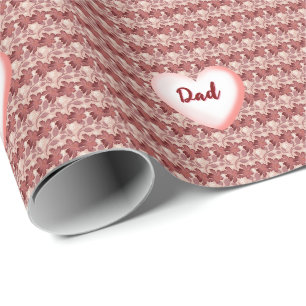 Custom and personalised floral gift for Father Wrapping Paper