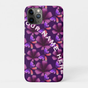 Custom and personalised floral Spiral Notebook iPhone 11 Pro Case