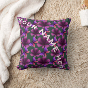 Custom and personalised floral Spiral Notebook Cushion