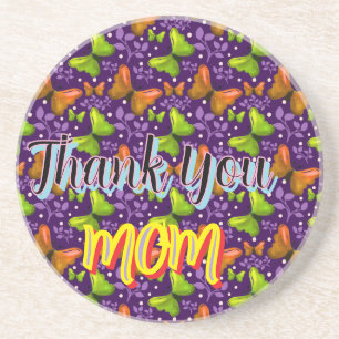 Custom and personalised gift butterfly Pattern Coaster