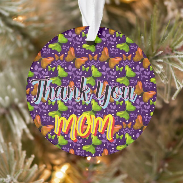 Custom and personalised gift butterfly Pattern   Ornament (Tree)