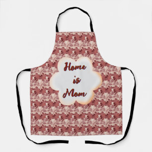 Custom and personalised mother's day floral gift  apron