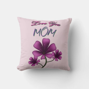 Custom and personalised mother's day floral gift  cushion