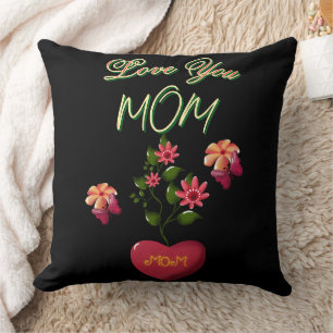 Custom and Personalised Mother's Day Floral gift  Cushion