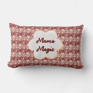 Custom and personalised mother's day floral gift lumbar cushion