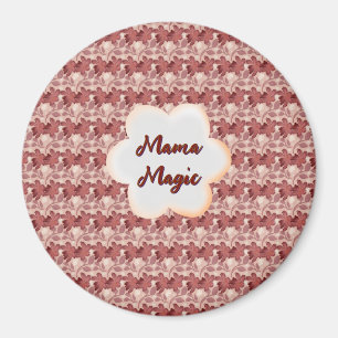 Custom and personalised mother's day floral gift magnet