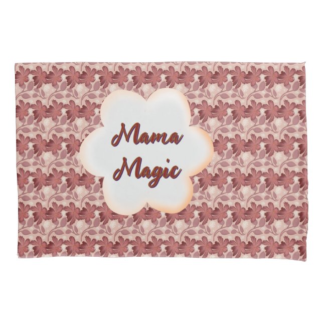 Custom and personalised mother's day floral gift pillowcase (Front)
