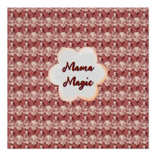Custom and personalised mother's day floral gift poster