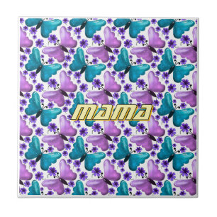 Custom and personalised mother's day gift ceramic tile