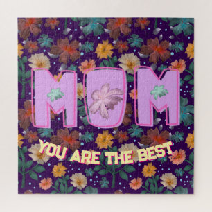 Custom and personalised mother's day gift jigsaw puzzle