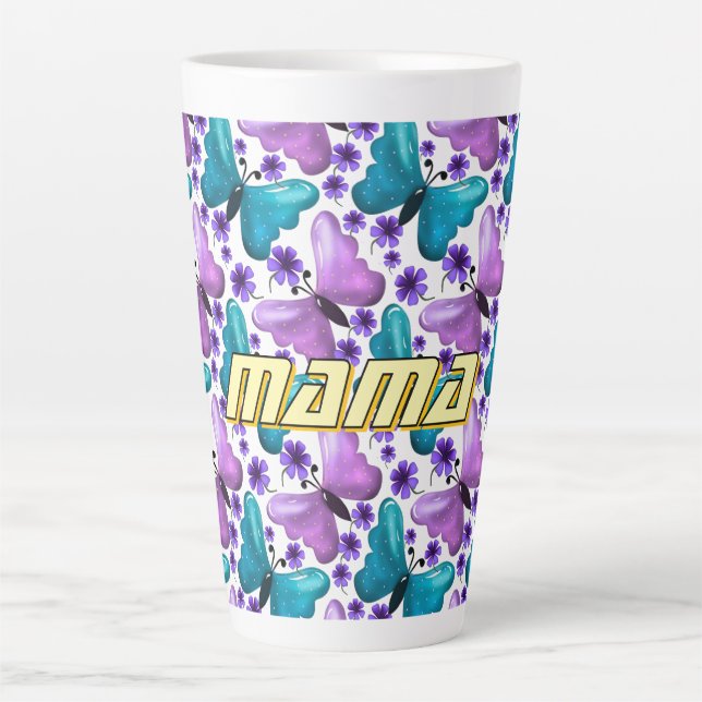 Custom and personalised mother's day gift  latte mug (Front)