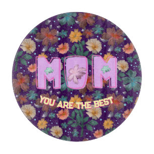 Custom and personalised mother's day gift  lumbar cutting board