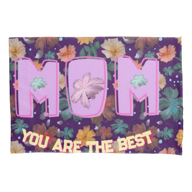 Custom and personalised mother's day gift  lumbar pillowcase (Front)
