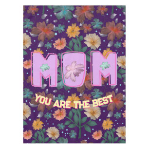Custom and personalised mother's day gift lumbar tablecloth