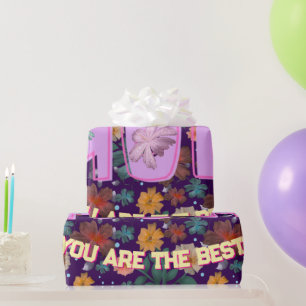 Custom and personalised mother's day gift  lumbar wrapping paper