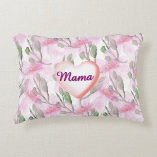 Custom and Personalised watercolor floral gift Decorative Cushion
