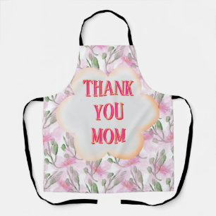 Custom and Personalised watercolor floral pattern Apron