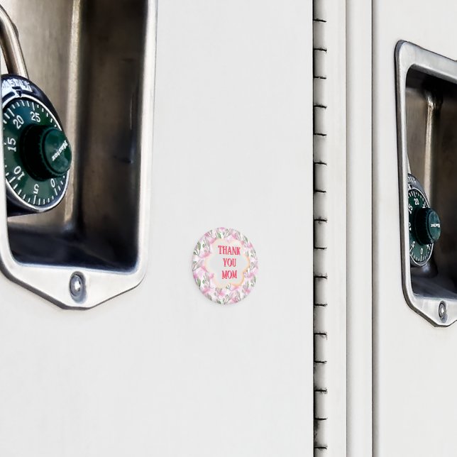 Custom and Personalised watercolor floral pattern  Magnet (In Situ (Locker))