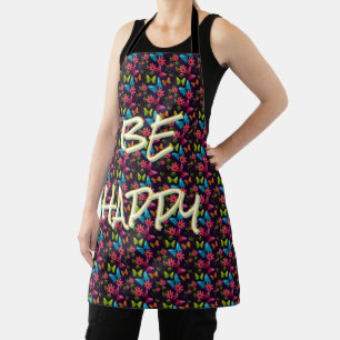 Custom and personalized Colorful Butterfly  Apron