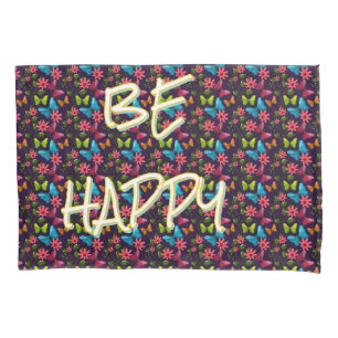 Custom and personalized Colorful Butterfly  Pillowcase