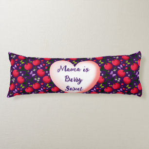 Custom and personalized Cute Cherry Butterfly  Body Cushion