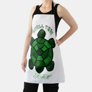 Custom and personalized Cute Turtle  Apron
