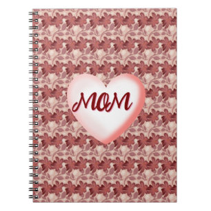Custom and personalized floral gift for Mom Notebook