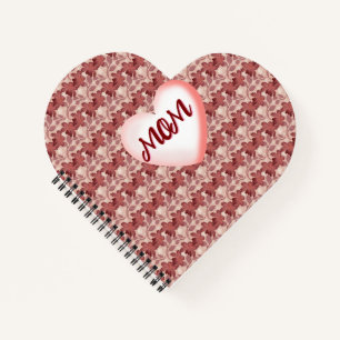 Custom and personalized floral gift for Mom Notebook