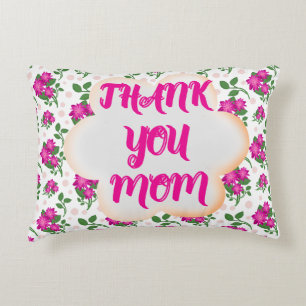 Custom and personalized floral pattern  decorative cushion