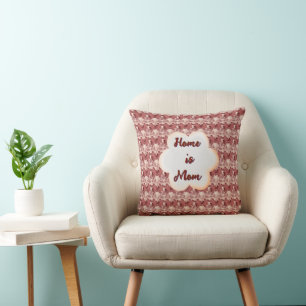 Custom and personalized mother's day floral gift  cushion