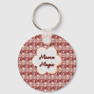 Custom and personalized mother's day floral gift key ring