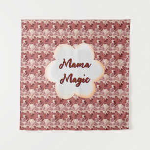 Custom and personalized mother's day floral gift tapestry