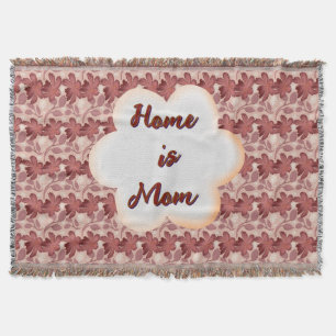 Custom and personalized mother's day floral gift  throw blanket