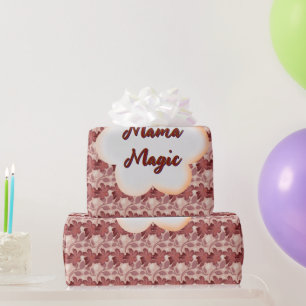 Custom and personalized mother's day floral gift wrapping paper