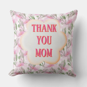 Custom and Personalized watercolor floral pattern  Cushion