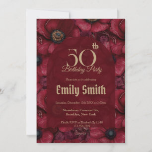 Custom Anemones Petal Daughter’S Birthday Invitation