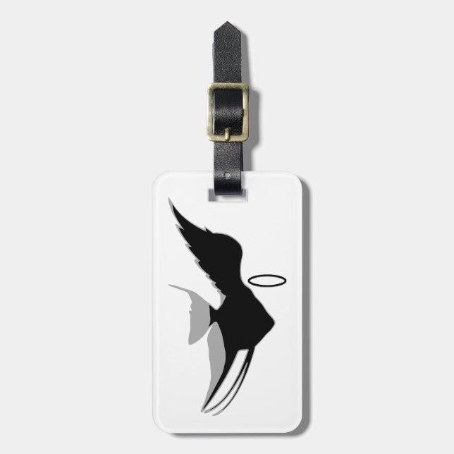 Custom Angel Fish Luggage Tag (Front Vertical)