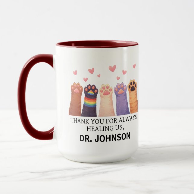 Custom Animal Doctor | Happy Doctor’s Day Mug (Left)