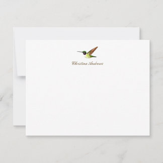 Custom Anna's Hummingbird  Card