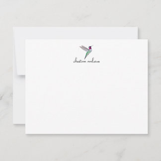 Custom Anna's Hummingbird  Card