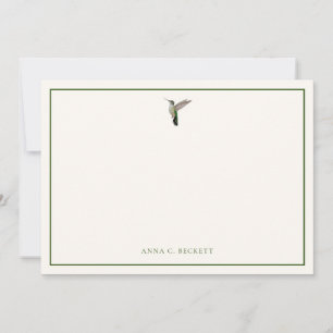 Custom Anna's Hummingbird Note Card