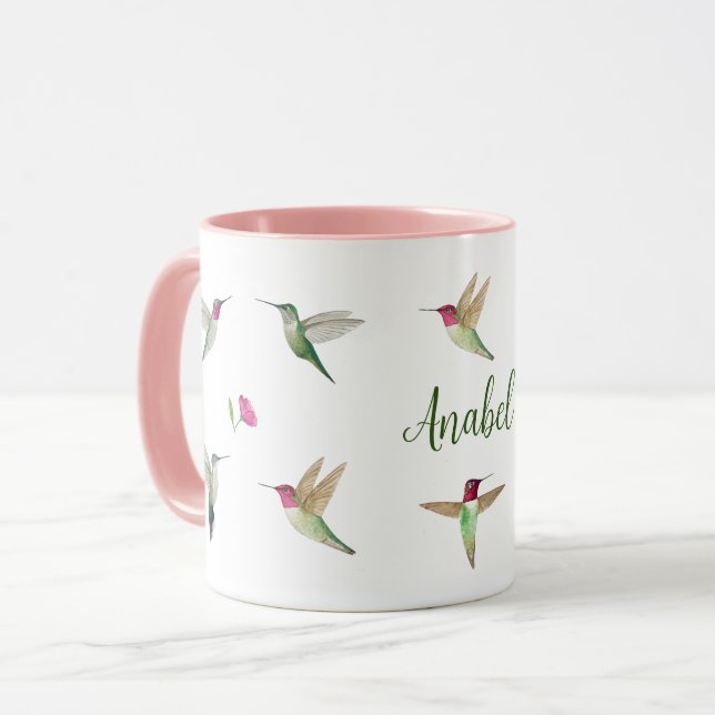 Custom Anna's Hummingbirds  Mug (Front Left)